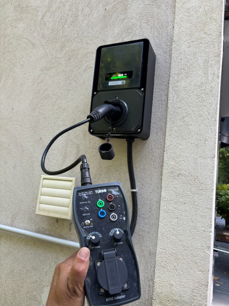 Installation de borne 22 kW à Auribeau-sur-Siagne